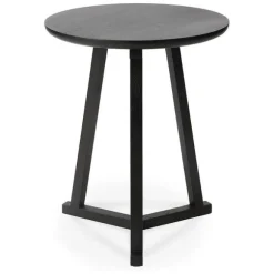 Ethnicraft Oak Tripod Side Table - Black