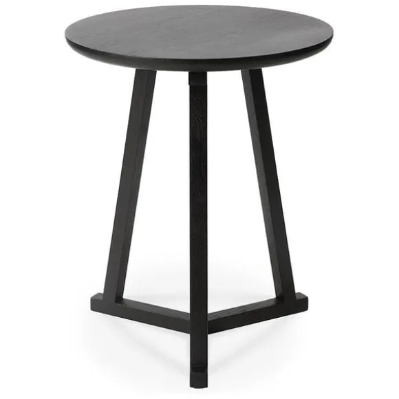 Ethnicraft Oak Tripod Side Table - Black