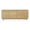 Ethnicraft Oak Wave 2 Doors 3 Drawers Sideboard
