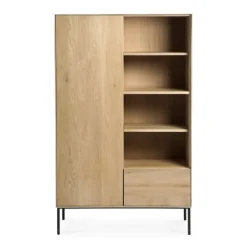 Ethnicraft Oak Whitebird Storage Cupboard - 1 Door/1 Drawer