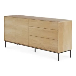 Ethnicraft Oak Whitebird Sideboard - 2 Doors/3 Drawers