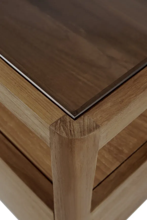 Ethnicraft Reclaimed Teak Spindle Bedside Table