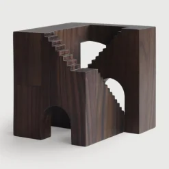 Ethnicraft Rosewood Cube Sculpture