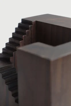 Ethnicraft Rosewood Cube Sculpture