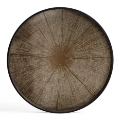 Ethnicraft Round Glass Tray - Large