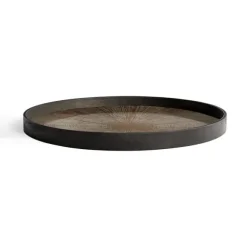 Ethnicraft Round Glass Tray - Large