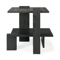 Ethnicraft Teak Abstract Side Table