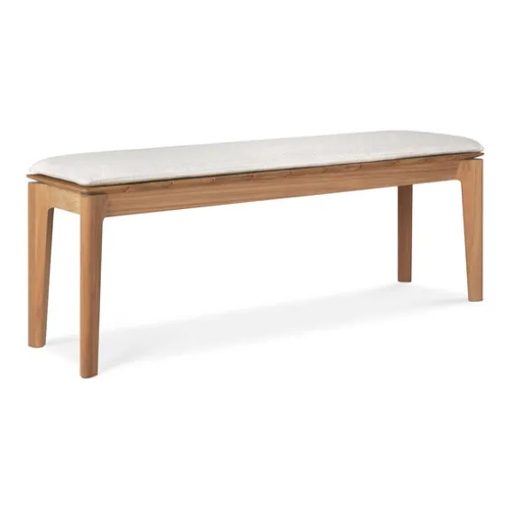 Ethnicraft Teak Bok Outdoor 2 Seater Bench - Fabric