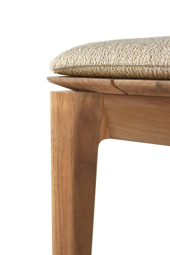 Ethnicraft Teak Bok Outdoor 2 Seater Bench - Fabric