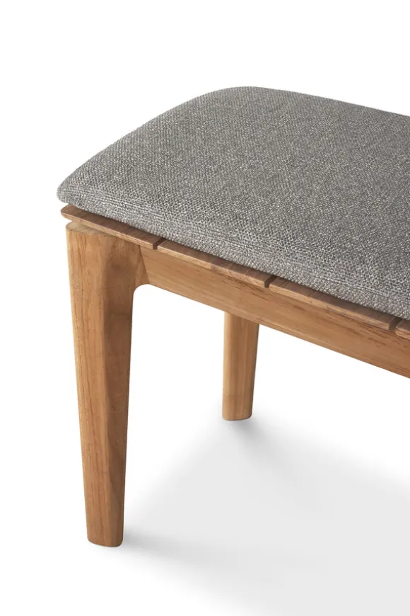 Ethnicraft Teak Bok Outdoor 3 Seater Bench - Fabric