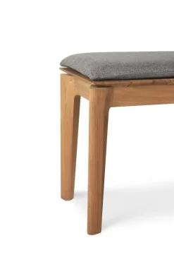 Ethnicraft Teak Bok Outdoor 3 Seater Bench - Fabric