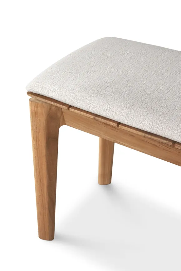Ethnicraft Teak Bok Outdoor 3 Seater Bench - Fabric