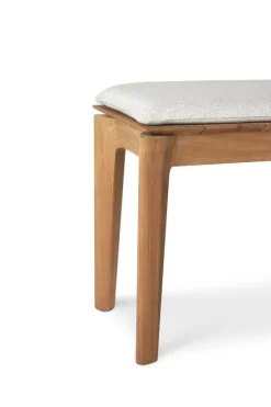 Ethnicraft Teak Bok Outdoor 2 Seater Bench - Fabric