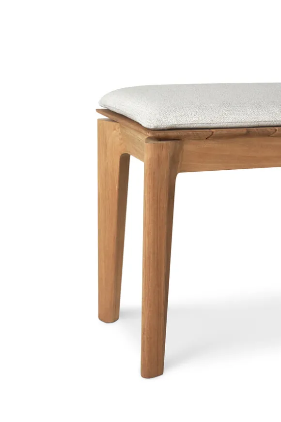 Ethnicraft Teak Bok Outdoor 2 Seater Bench - Fabric