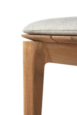 Ethnicraft Teak Bok Outdoor 3 Seater Bench - Fabric