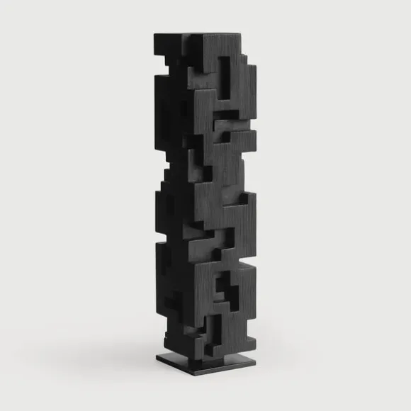 Ethnicraft Teak Colonne Sculpture