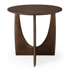 Ethnicraft Teak Geometric Side Table