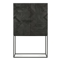 Ethnicraft Teak Graphic Cupboard - 2 Doors