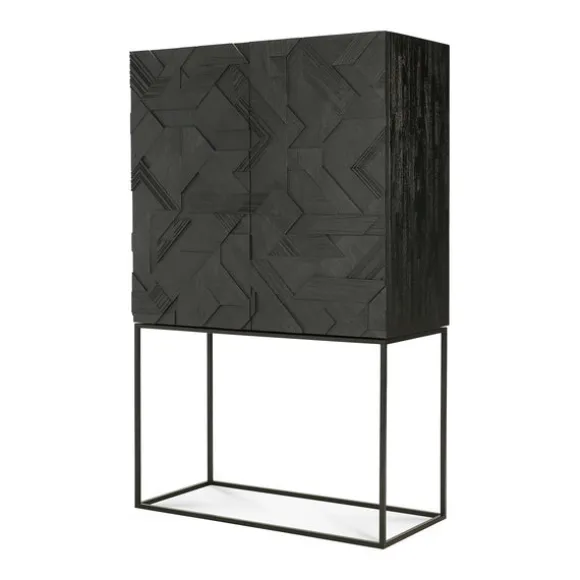 Ethnicraft Teak Graphic Cupboard - 2 Doors