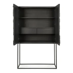 Ethnicraft Teak Graphic Cupboard - 2 Doors