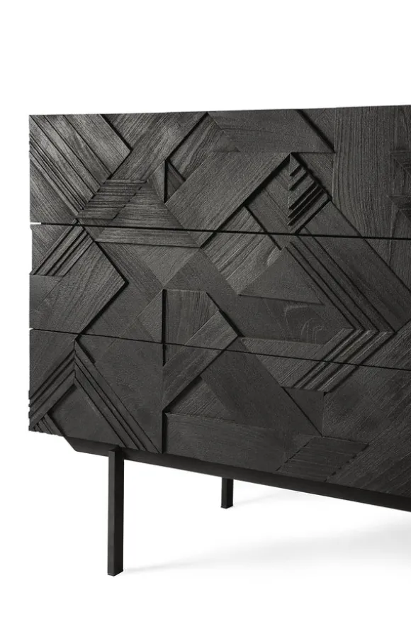 Ethnicraft Teak Graphic Chest of Drawers - 3 Drawers