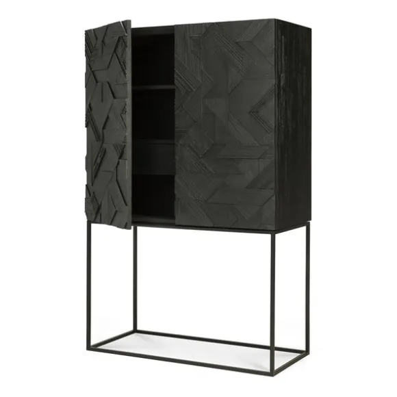 Ethnicraft Teak Graphic Cupboard - 2 Doors