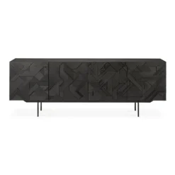 Ethnicraft Teak Graphic Sideboard - 4 Door