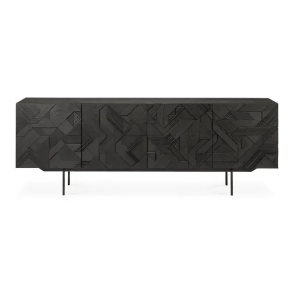 Ethnicraft Teak Graphic Sideboard - 4 Door