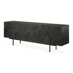 Ethnicraft Teak Graphic Sideboard - 4 Door