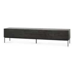 Ethnicraft Teak Grooves TV Cupboard - 1 Flip-down Door/2 Drawers