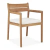 Ethnicraft Teak Jack Outdoor Dining Chair - Fabric