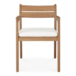 Ethnicraft Teak Jack Outdoor Dining Chair - Fabric