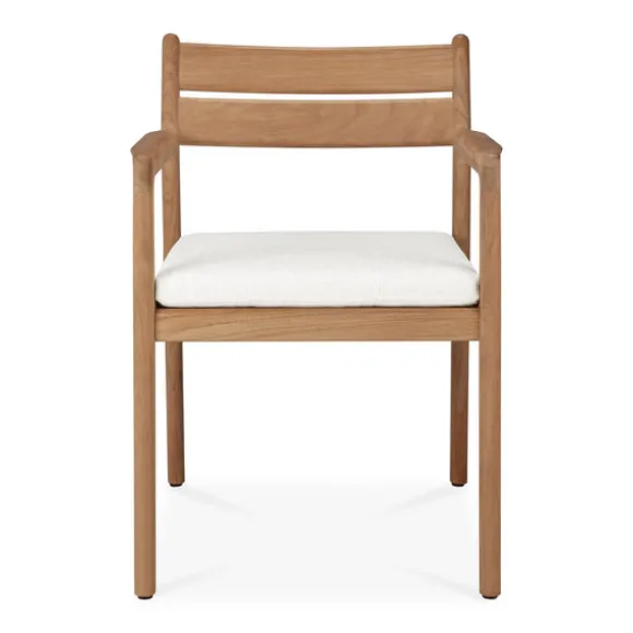 Ethnicraft Teak Jack Outdoor Dining Chair - Fabric