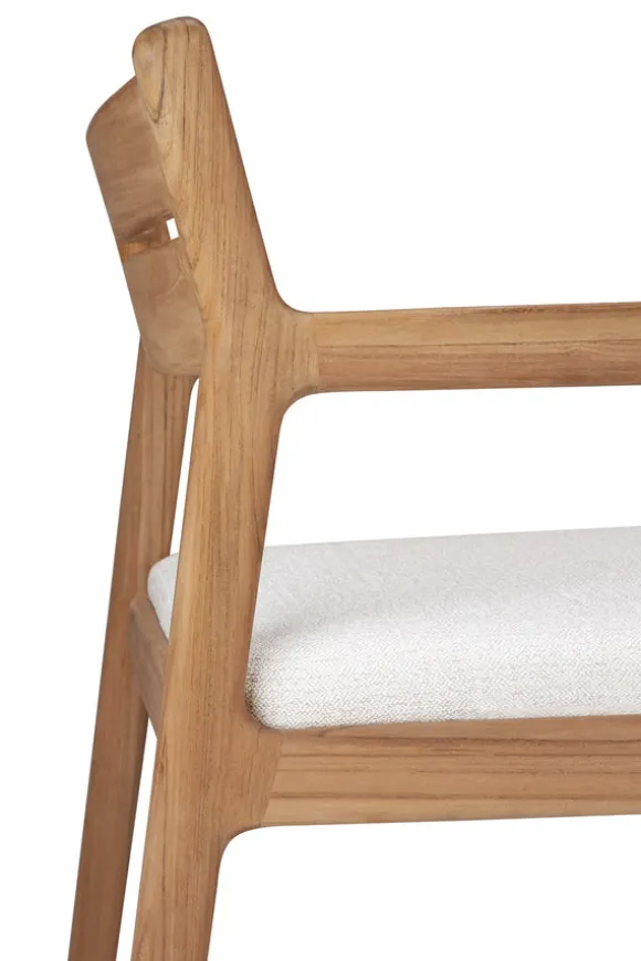 Ethnicraft Teak Jack Outdoor Dining Chair - Fabric