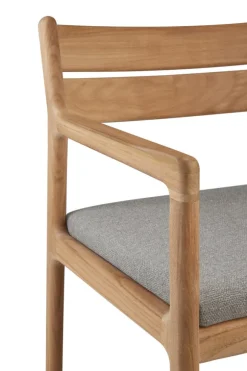Ethnicraft Teak Jack Outdoor Dining Chair - Fabric