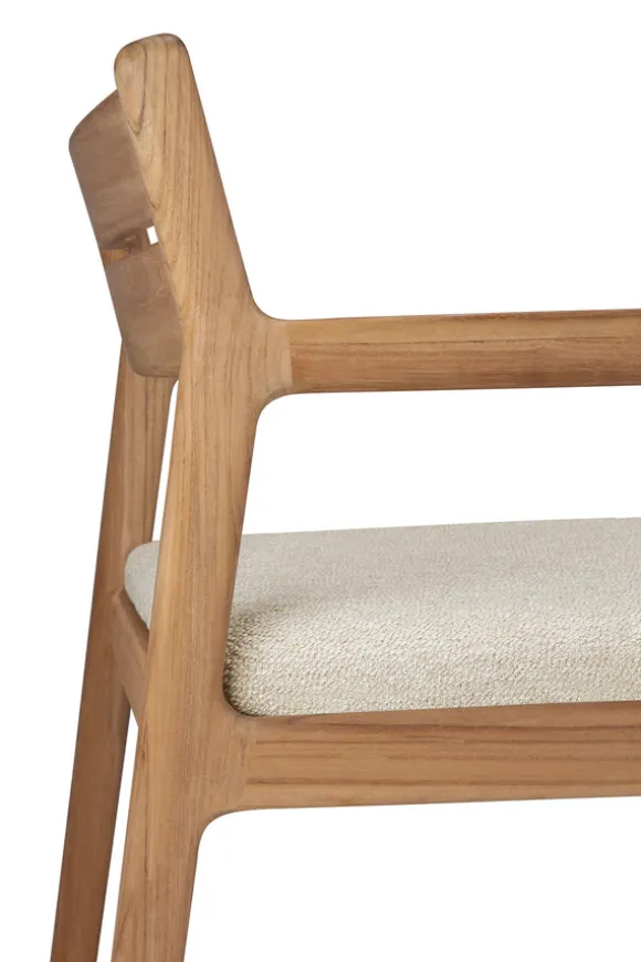 Ethnicraft Teak Jack Outdoor Dining Chair - Fabric
