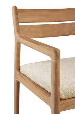 Ethnicraft Teak Jack Outdoor Dining Chair - Fabric