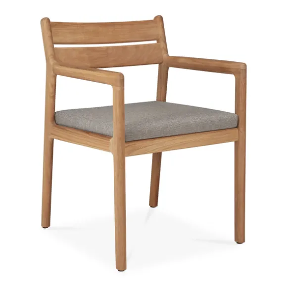 Ethnicraft Teak Jack Outdoor Dining Chair - Fabric