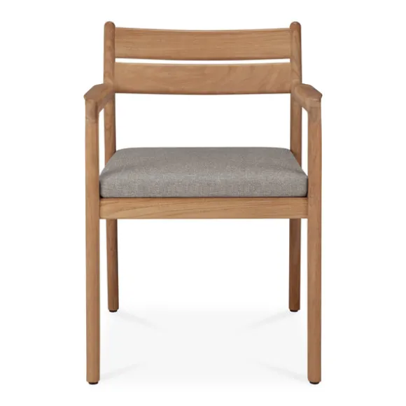 Ethnicraft Teak Jack Outdoor Dining Chair - Fabric