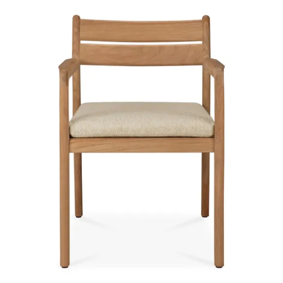 Ethnicraft Teak Jack Outdoor Dining Chair - Fabric
