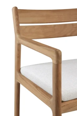 Ethnicraft Teak Jack Outdoor Dining Chair - Fabric