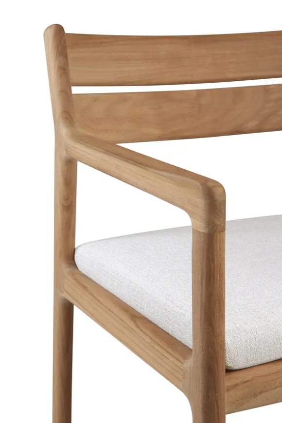 Ethnicraft Teak Jack Outdoor Dining Chair - Fabric