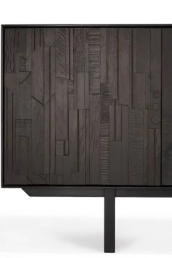 Ethnicraft Teak Mosaic 3 Door Sideboard