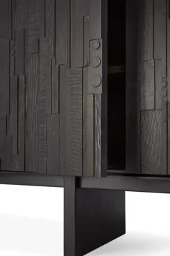 Ethnicraft Teak Mosaic 4 Door Sideboard