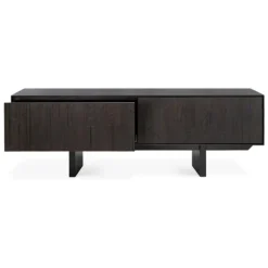 Ethnicraft Teak Mosaic TV Cupboard - 1 Flip-down Door/1 Drawer