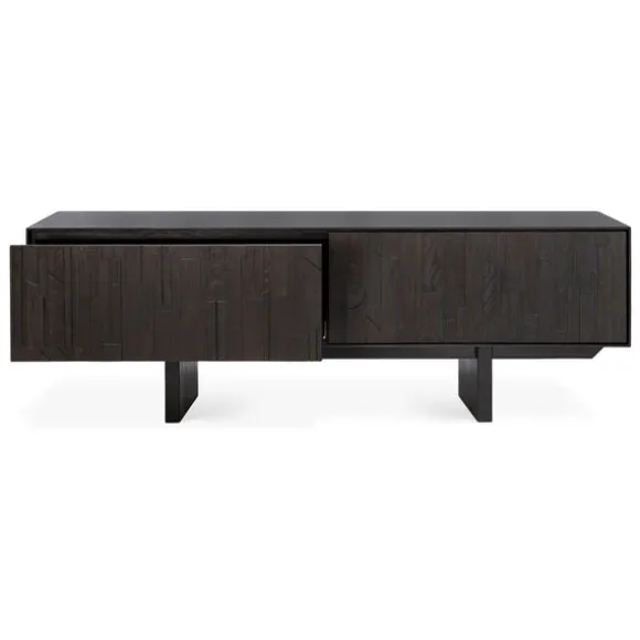Ethnicraft Teak Mosaic TV Cupboard - 1 Flip-down Door/1 Drawer