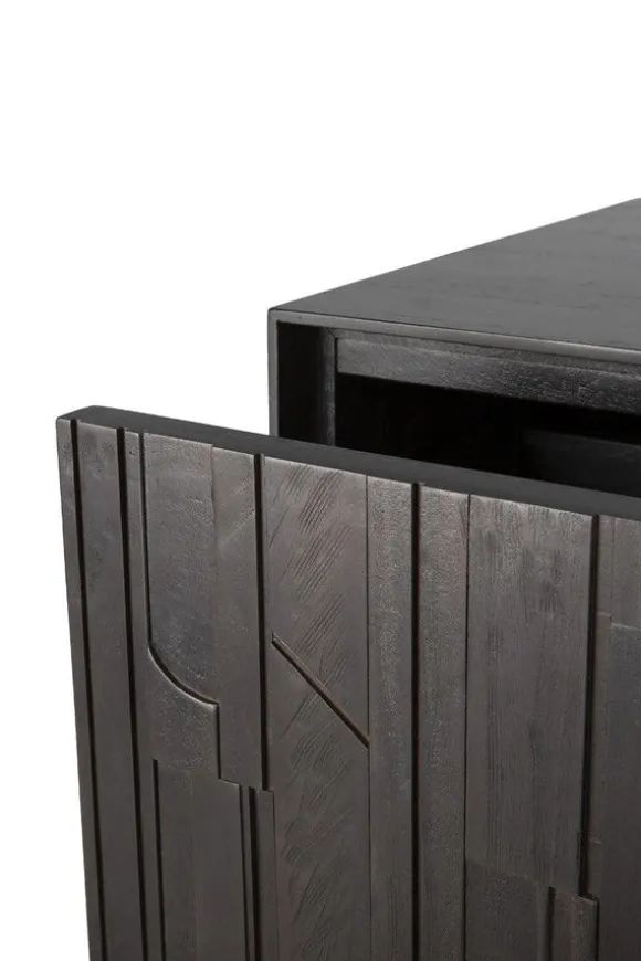 Ethnicraft Teak Mosaic TV Cupboard - 1 Flip-down Door/1 Drawer
