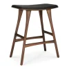 Ethnicraft Teak Osso Counter Stool - Leather