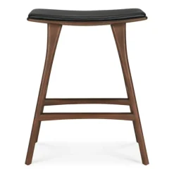 Ethnicraft Teak Osso Counter Stool - Leather