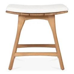 Ethnicraft Teak Osso Outdoor Stool - Fabric